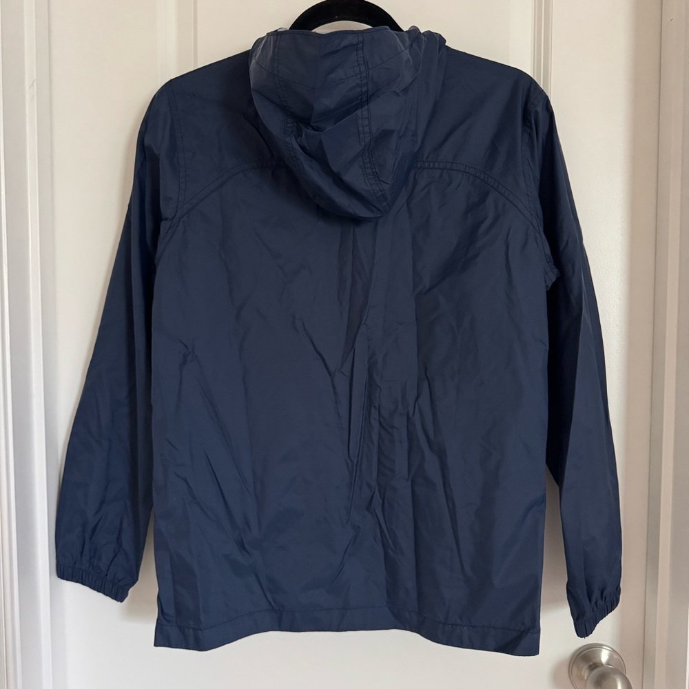 Columbia Navy Blue and Orange Windbreaker / Rain Jacket, L (14/16) - Picture 2 of 14